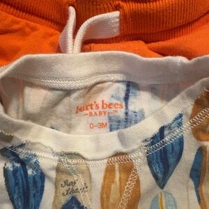 Burt's Bees Baby two piece outfit